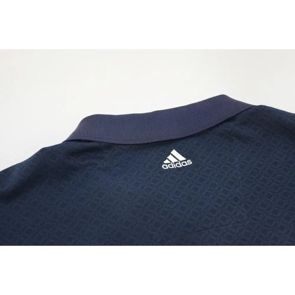 Adidas Golf Polo ClimaLite Blue Short Sleeve Athletic‎ Golf Shirt Mens Sz 2XL